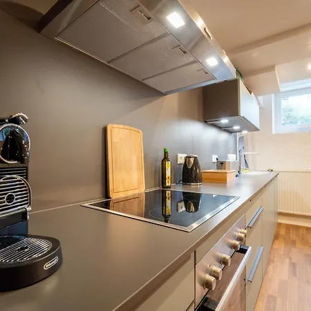 Апартаменты Dreamcation - Ehemalige Kirche & Souterrain Wohnung, 3d-tour, Terrasse, Bbq, Kamin